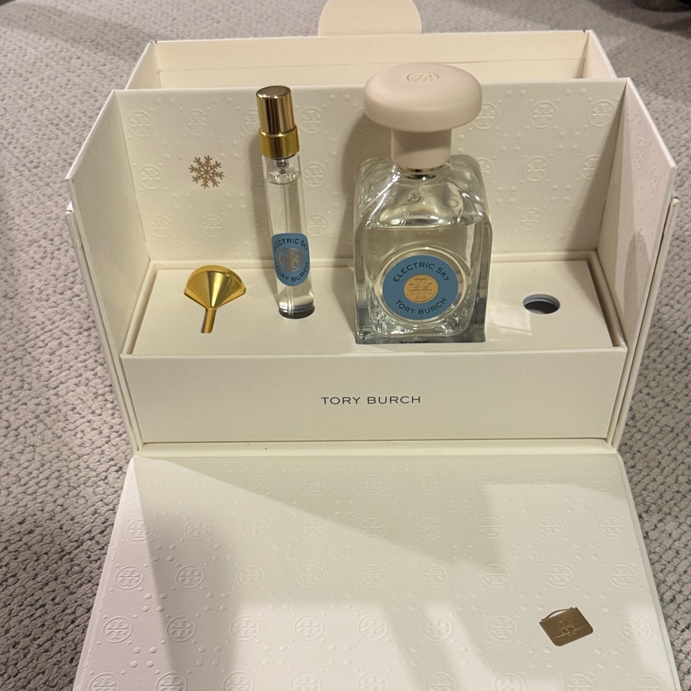 Tory Burch White and Gold Gift Box